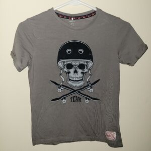 Name It youth scull gray tshirt